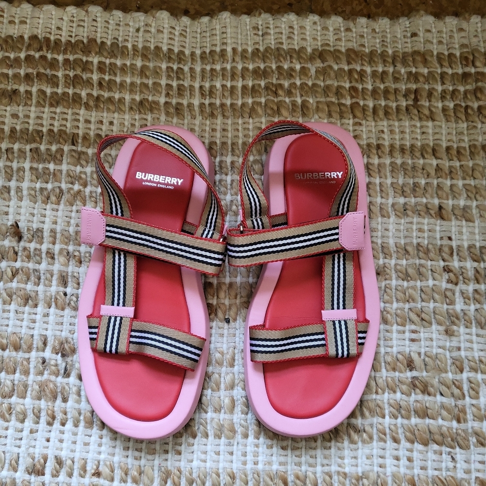 Burberry Cloth Sporty Sandals